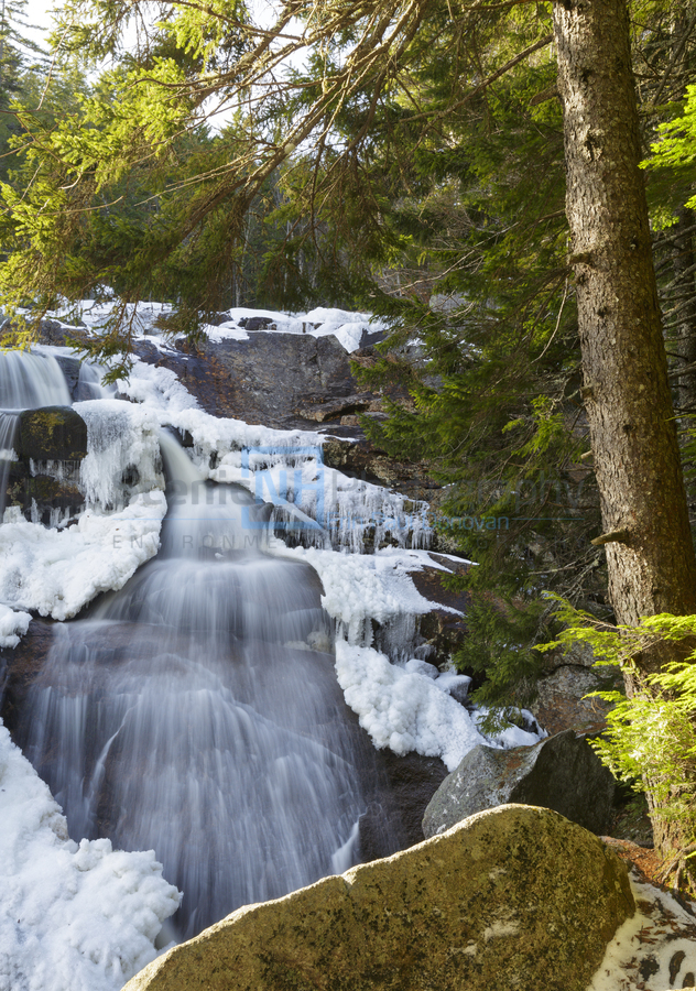 Georgiana Falls - Franconia Notch State Park New Hampshire  Print