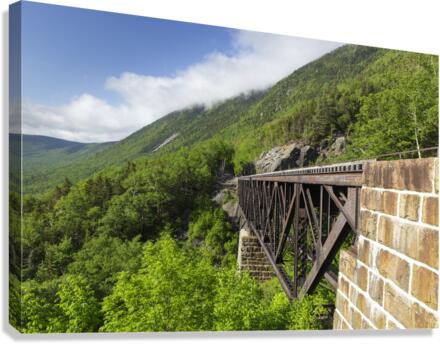 Willey Brook Trestle - Crawford Notch New Hampshire  Impression sur toile