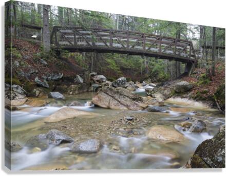 Pemigewasset River - Franconia Notch State Park New Hampshire U  Canvas Print