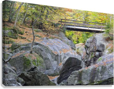 Sculptured Rocks Natural Area - Groton New Hampshire  Canvas Print