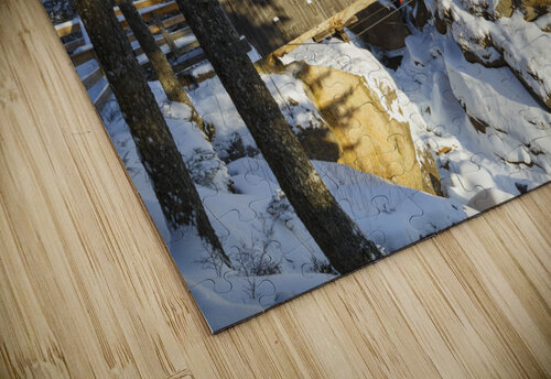 Sentinel Pine Covered Bridge - Franconia Notch New Hampshire ScenicNH Photography puzzle