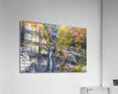 Silver Cascade - Crawford Notch New Hampshire   Impression acrylique