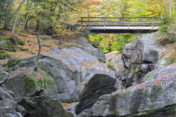 Sculptured Rocks Natural Area - Groton New Hampshire Print