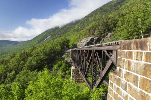 Willey Brook Trestle - Crawford Notch New Hampshire  Print