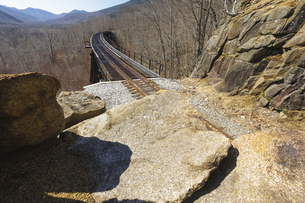 Frankenstein Trestle - Maine Central Railroad New Hampshire  Print