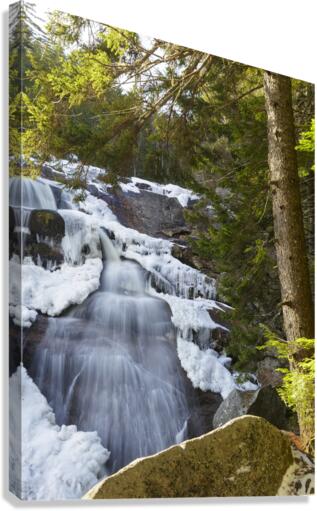 Georgiana Falls - Franconia Notch State Park New Hampshire  Canvas Print