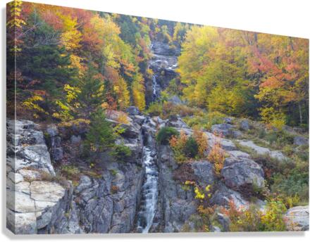 Silver Cascade - Crawford Notch New Hampshire   Impression sur toile
