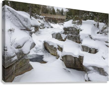 Upper Ammonoosuc Falls - Crawfords Purchase New Hampshire  Canvas Print