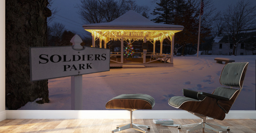 Village of North Woodstock New Hampshire Wall Murals