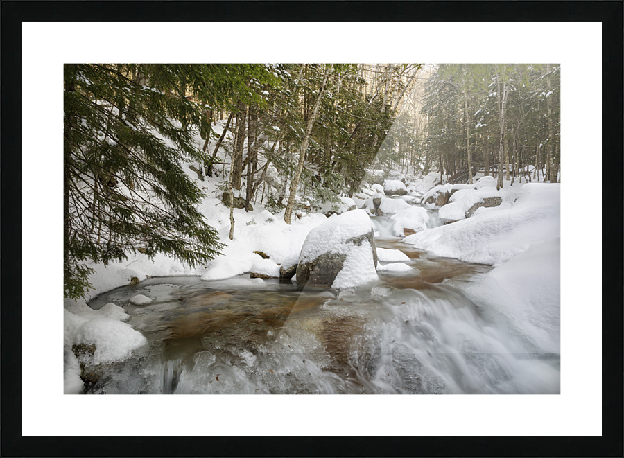 Flume Brook - Franconia Notch State Park New Hampshire Picture Frame print