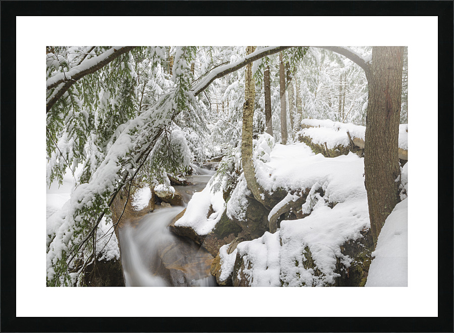 Pemigewasset River - Franconia Notch State Park New Hampshire Picture Frame print