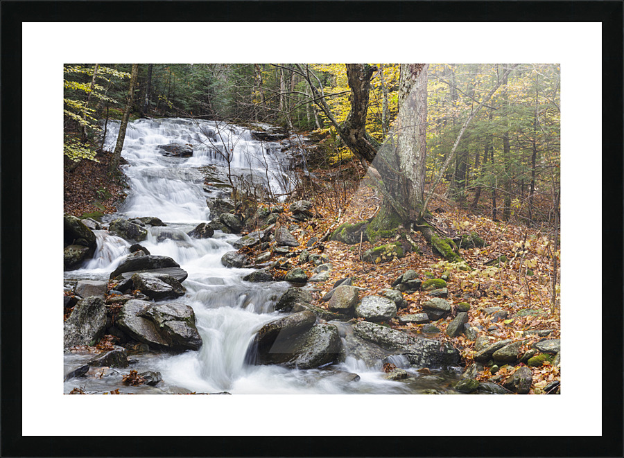 Stark Falls - North Woodstock New Hampshire Picture Frame print