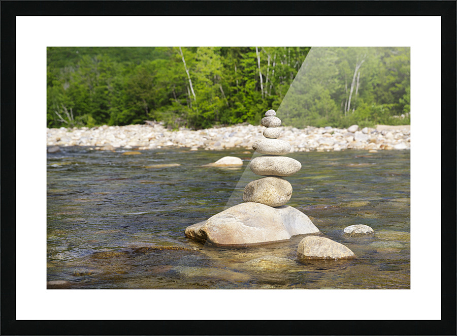 East Branch of the Pemigewasset River - Lincoln New Hampshire  Framed Print Print