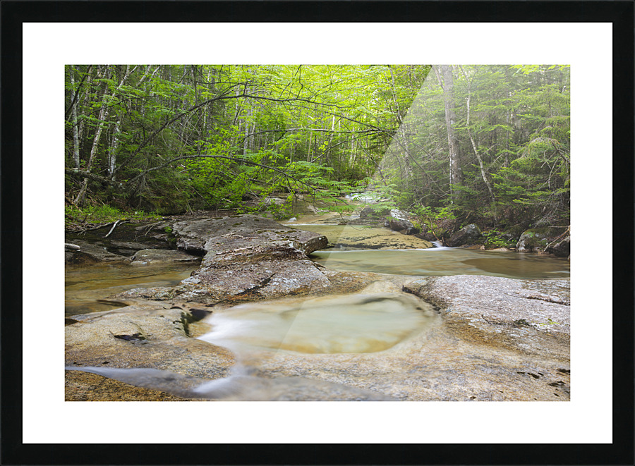 Crystal Brook - Pemigewasset Wilderness New Hampshire  Framed Print Print