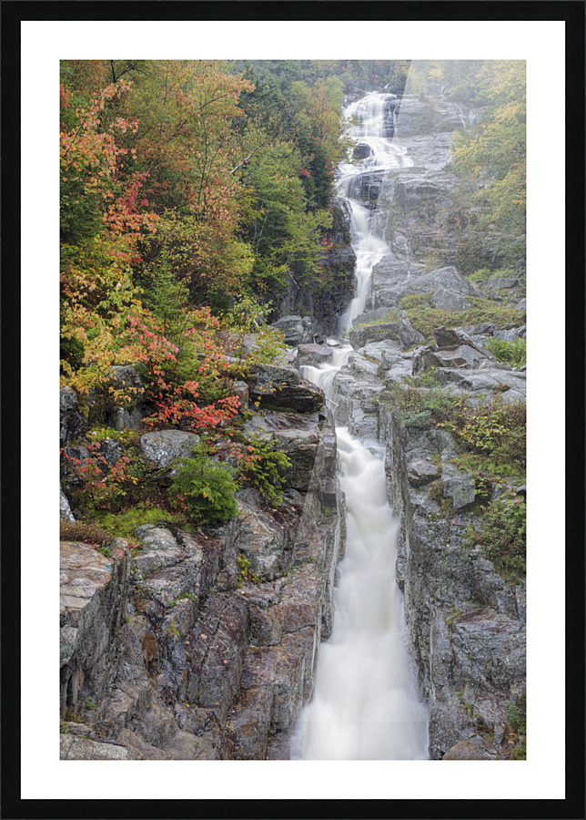 Silver Cascade - Crawford Notch New Hampshire  Impression et Cadre photo
