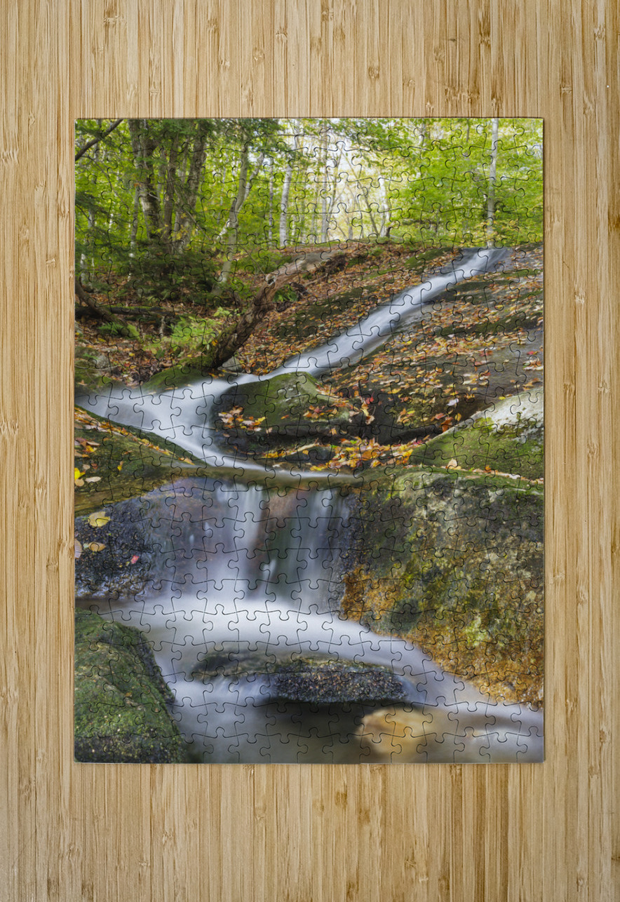 Clough Mine Brook - Kinsman Notch New Hampshire  HD Metal print with Floating Frame on Back