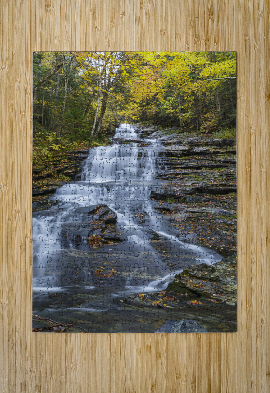 Beaver Brook Cascades - Kinsman Notch New Hampshire  HD Metal print with Floating Frame on Back