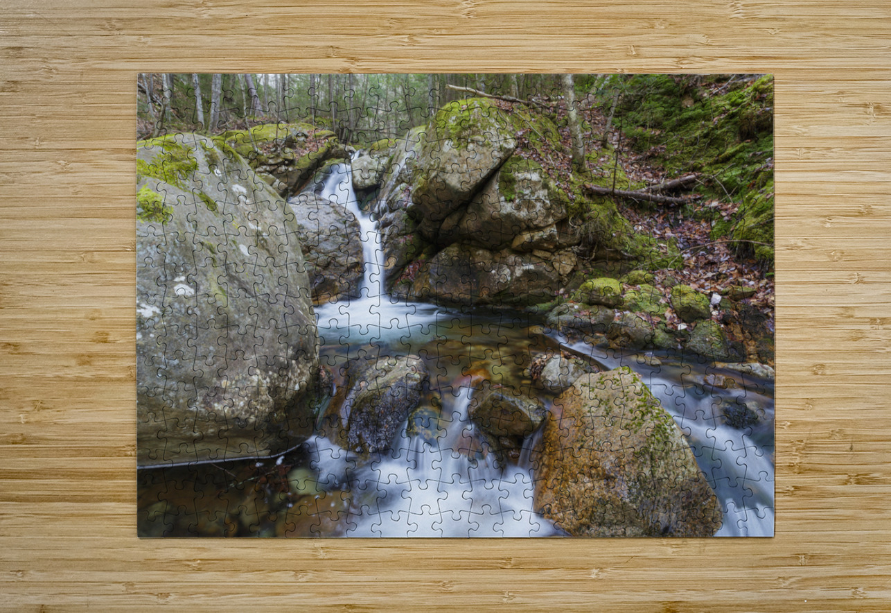 Flume Brook - Franconia Notch New Hampshire ScenicNH Photography Puzzle printing