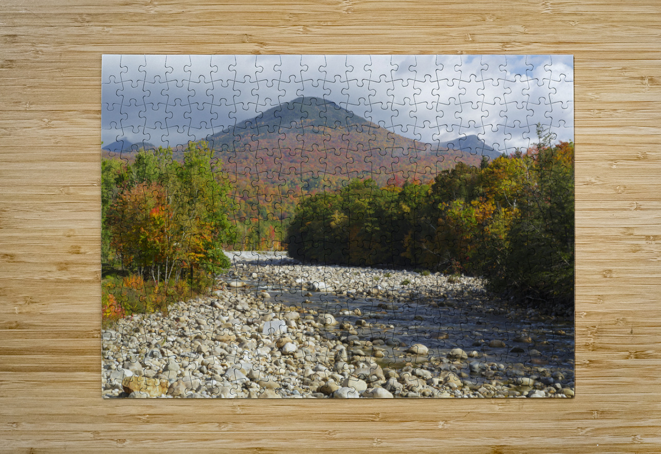 East Branch of the Pemigewasset River - Lincoln New Hampshire  HD Metal print with Floating Frame on Back