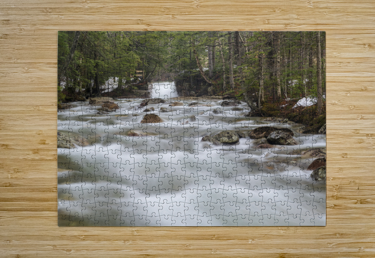 The Baby Flume - Franconia Notch State Park New Hampshire  HD Metal print with Floating Frame on Back