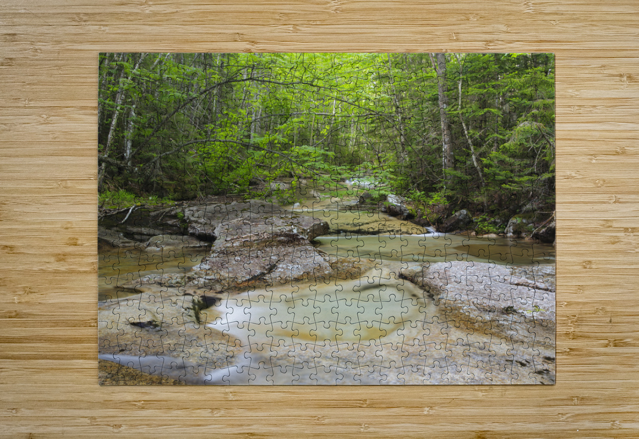 Crystal Brook - Pemigewasset Wilderness New Hampshire  HD Metal print with Floating Frame on Back