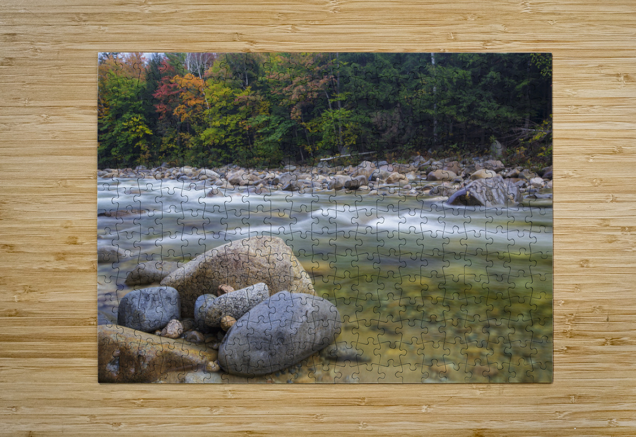 East Branch of the Pemigewasset River - Lincoln New Hampshire ScenicNH Photography Puzzle printing