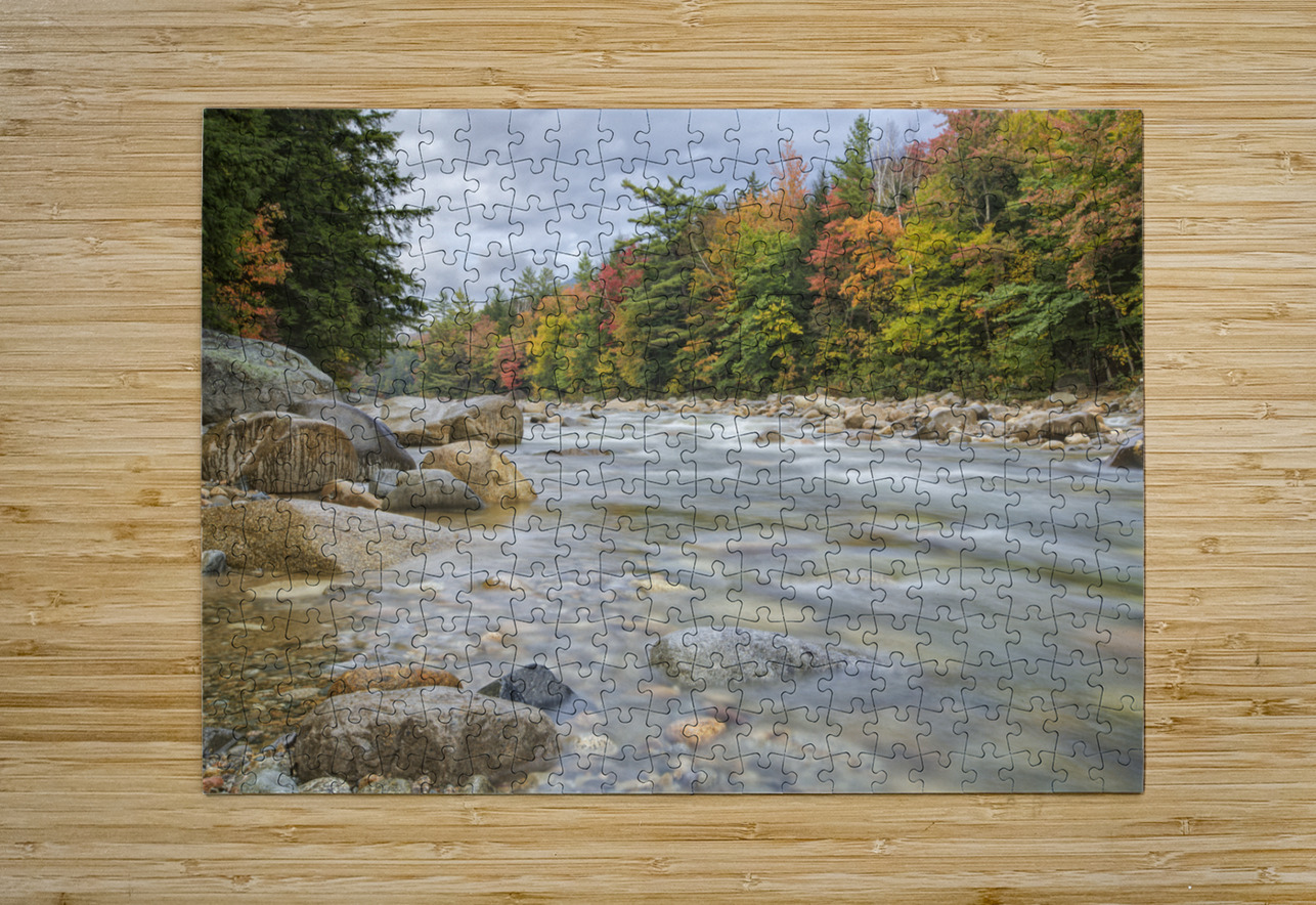 East Branch of the Pemigewasset River - Lincoln New Hampshire  HD Metal print with Floating Frame on Back