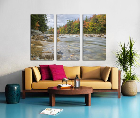East Branch of the Pemigewasset River - Lincoln New Hampshire Split Canvas print