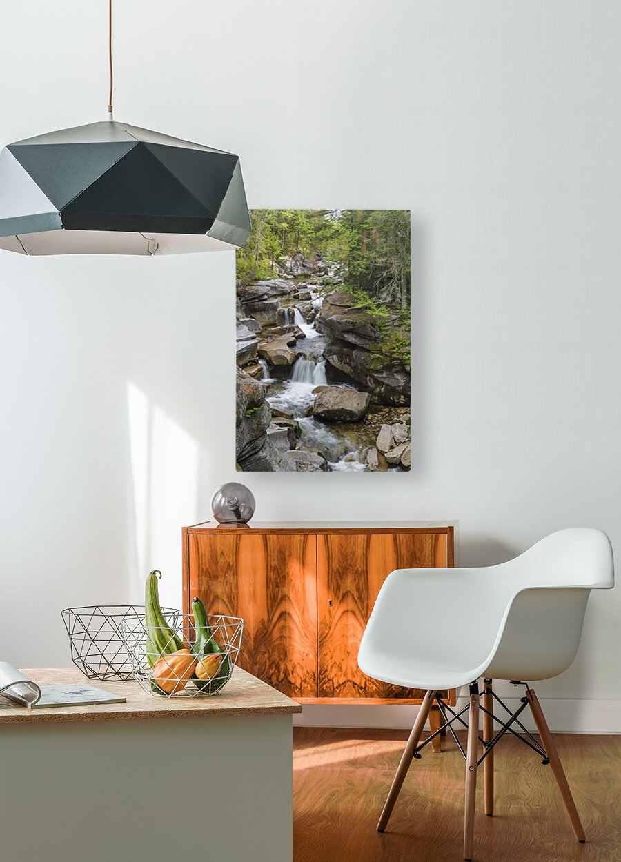 Middle Ammonoosuc Falls - Crawfords Purchase New Hampshire   HD Metal print with Floating Frame on Back