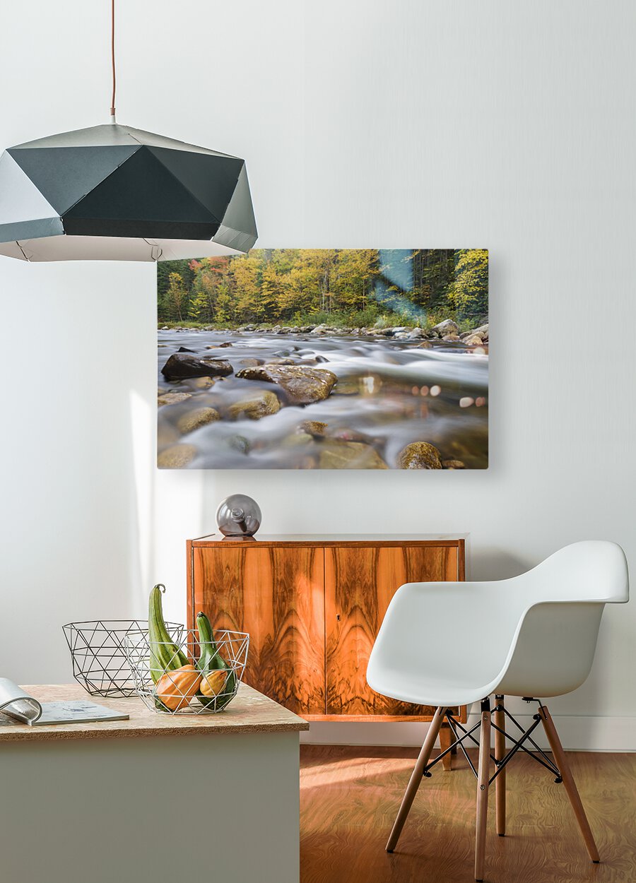 Ammonoosuc River - Carroll New Hampshire  HD Metal print with Floating Frame on Back