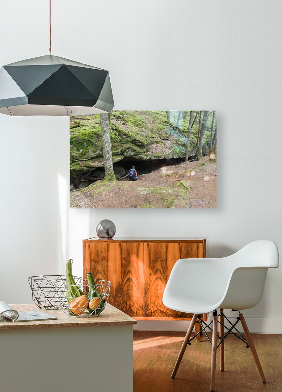 Cow Cave - Sandwich Notch New Hampshire  HD Metal print with Floating Frame on Back