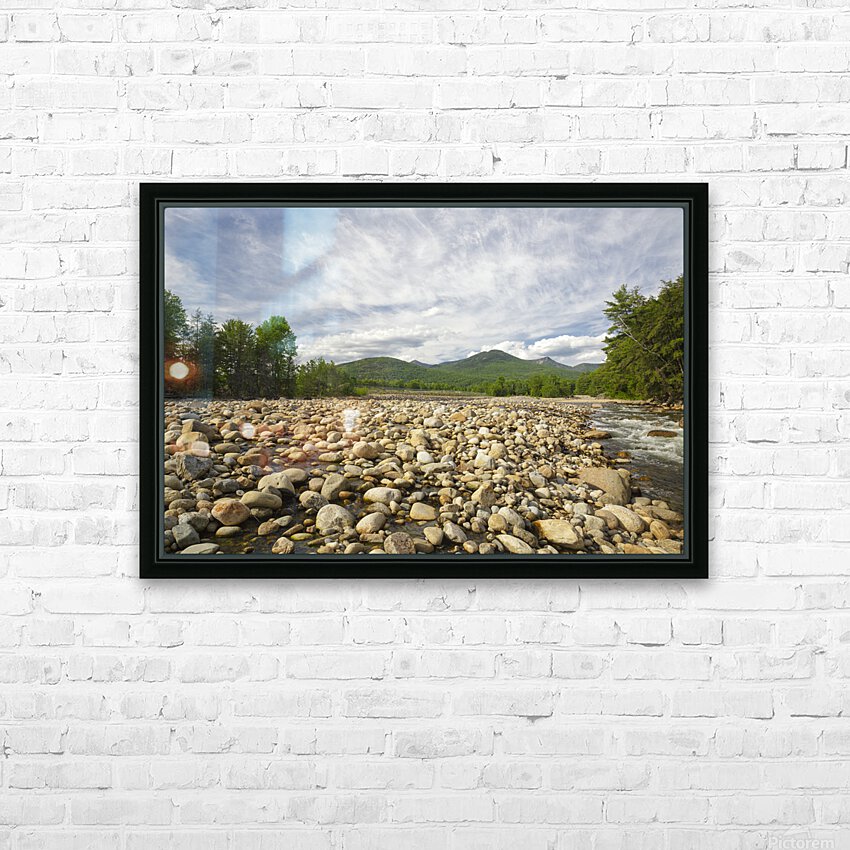 East Branch of the Pemigewasset River - Lincoln New Hampshire HD Sublimation Metal print with Decorating Float Frame (BOX)