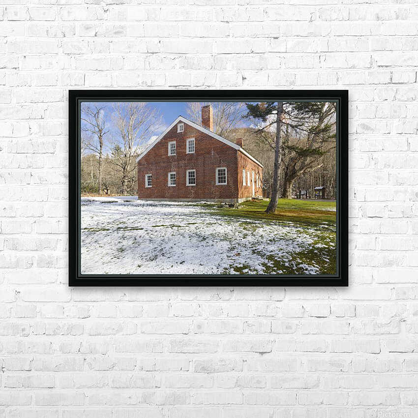 Brickett Place - Stow Maine HD Sublimation Metal print with Decorating Float Frame (BOX)