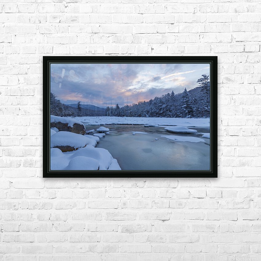 East Branch of the Pemigewasset River - Lincoln New Hampshire HD Sublimation Metal print with Decorating Float Frame (BOX)