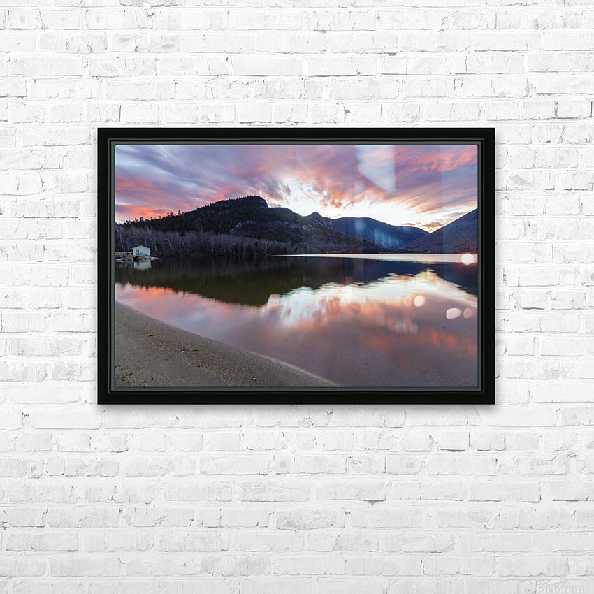 Echo Lake - Franconia Notch New Hampshire HD Sublimation Metal print with Decorating Float Frame (BOX)