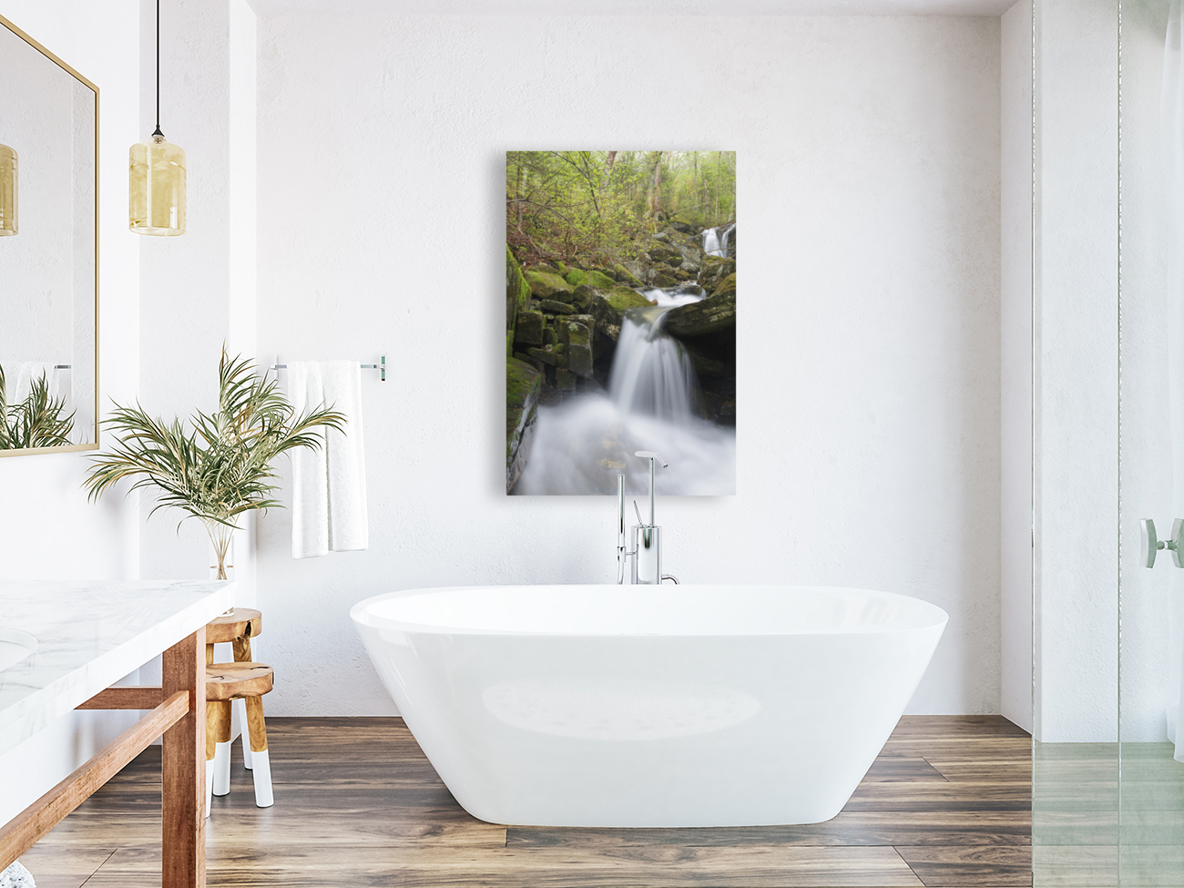 Stark Falls Brook - Kinsman Notch New Hampshire  Reproduction