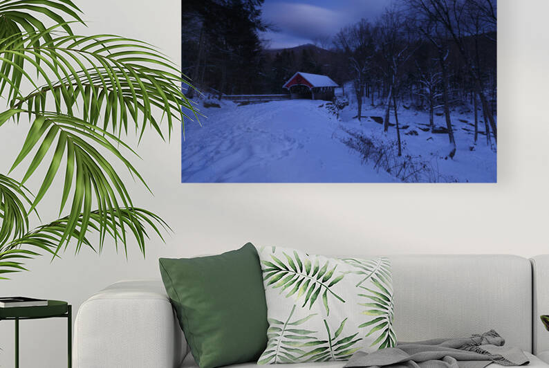 Flume Covered Bridge - Franconia Notch State Park New Hampshire by ScenicNH Photography
