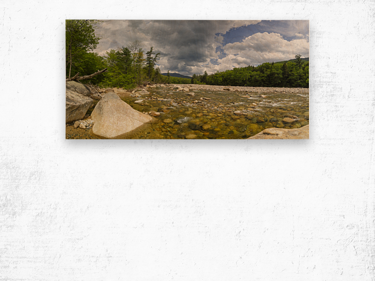 East Branch of the Pemigewasset River - Lincoln New Hampshire Wood print