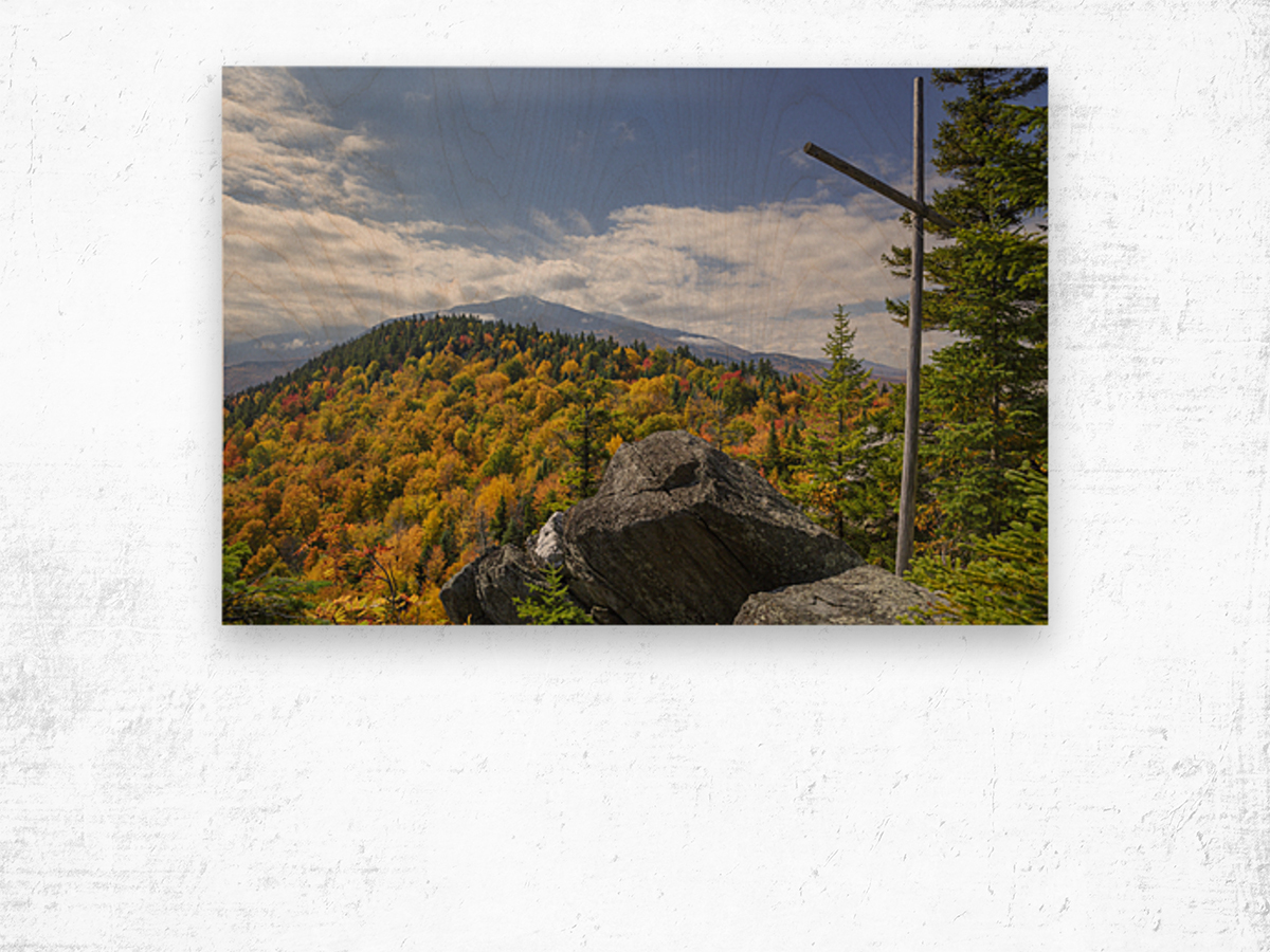 Chapel Rock - Pine Mountain New Hampshire Wood print