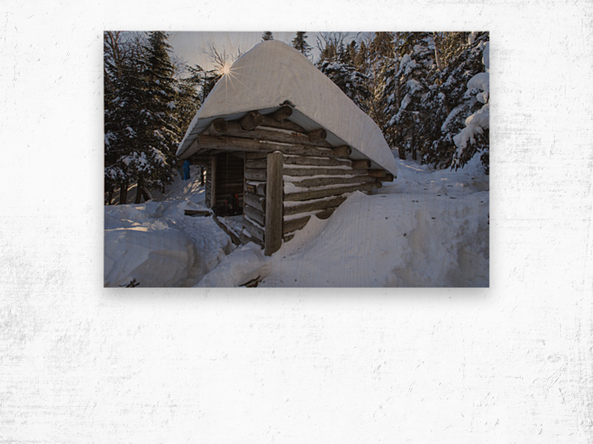 Beaver Brook Shelter - Appalachian Trail New Hampshire Wood print