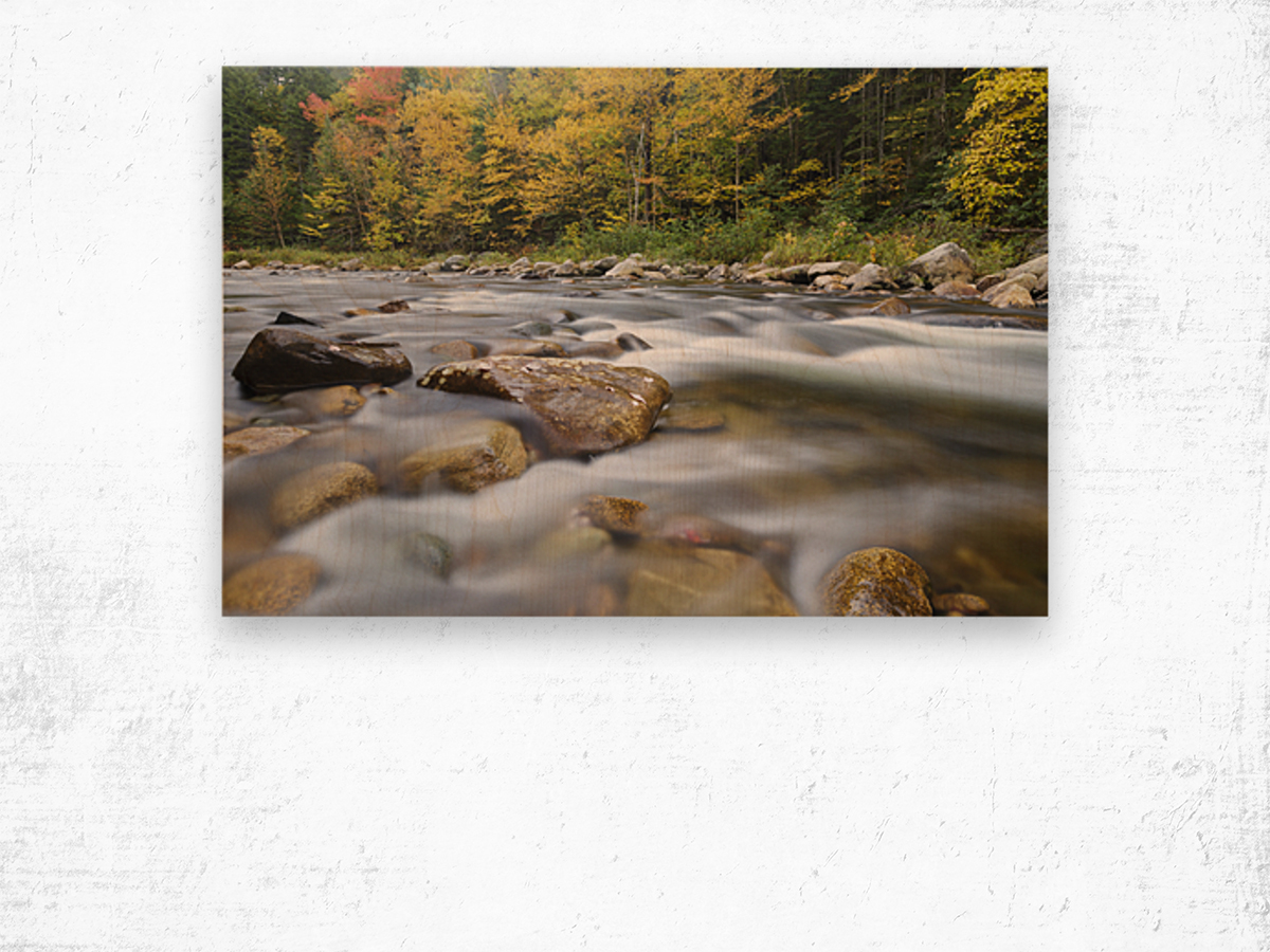 Ammonoosuc River - Carroll New Hampshire Wood print