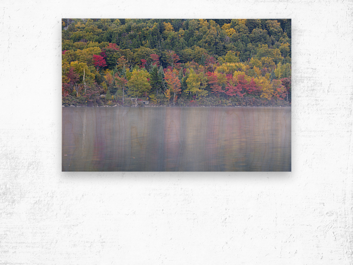 Echo Lake - Franconia Notch New Hampshire Wood print