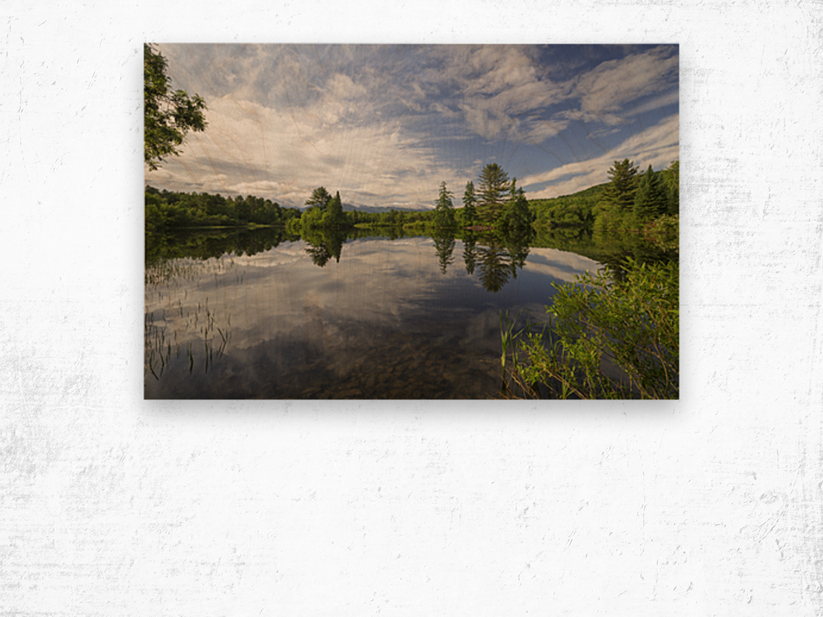 Coffin Pond - Sugar Hill New Hampshire Wood print